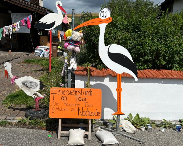 Einsatz für den Feuerwehr-Storch