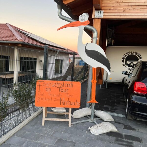 Weiterer Einsatz für unseren Feuerwehr-Storch!!